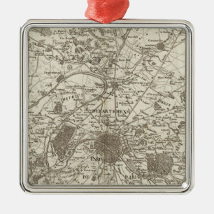Paris 5 metal ornament