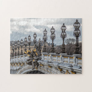 Paris Alexander III Bridge lampposts puzzle
