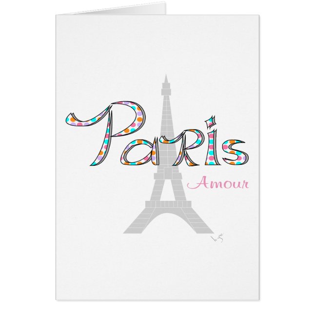 PARIS Amour with Eiffel Tower (Front)