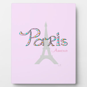PARIS Amour with Eiffel Tower Plaque