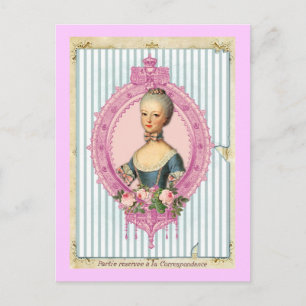 Paris and Antoinette Postcard