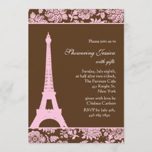 Paris and Chocolate Bridal Shower Invitation