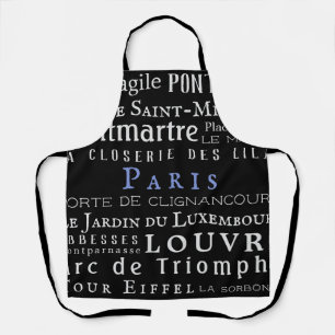 Paris and its landmarks apron