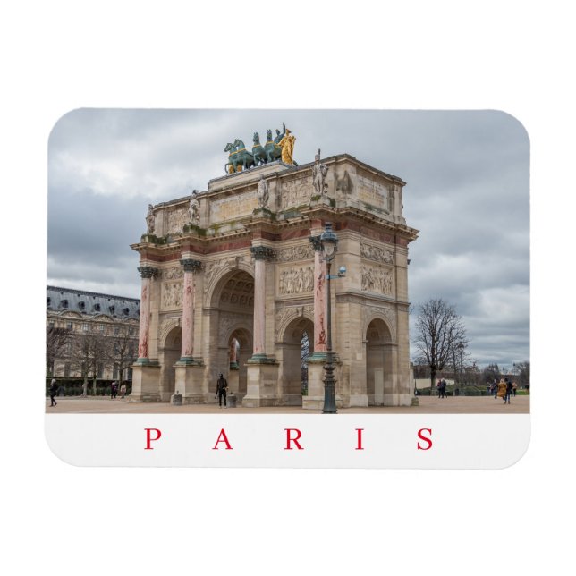 Paris Arc de Triomphe du Carrousel magnet (Horizontal)