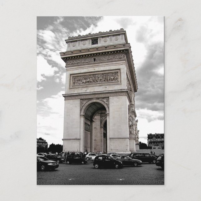 Paris Arc de Triomphe Postcard (Front)