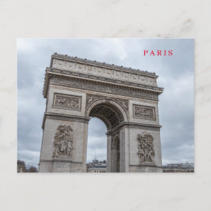 Paris Arc de Triomphe vue carte postale