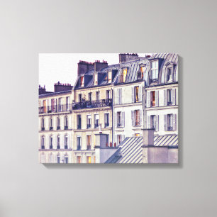 Paris Architecture Roof Top Building Canvas Print