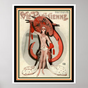 Paris Art Deco Cover Poster 16 x 20