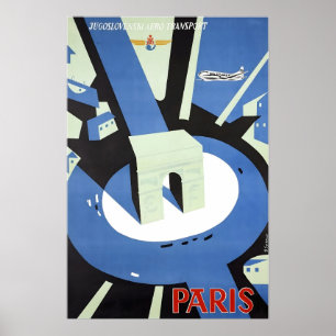 Paris Art French Print France Travel Poster 