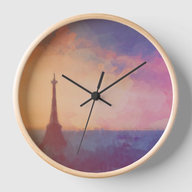Paris Art Wall Horloge (Recto)