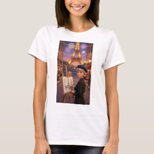 Paris Artist Fireworks Eiffel Tower T-Shirt