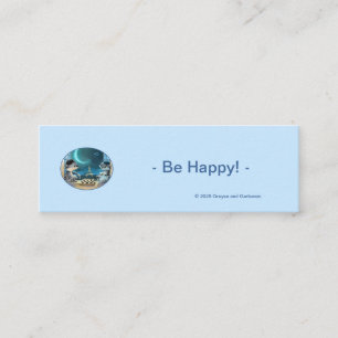Paris at Night Horizontal Bookmarks (Bulk) - Happy Mini Business Card