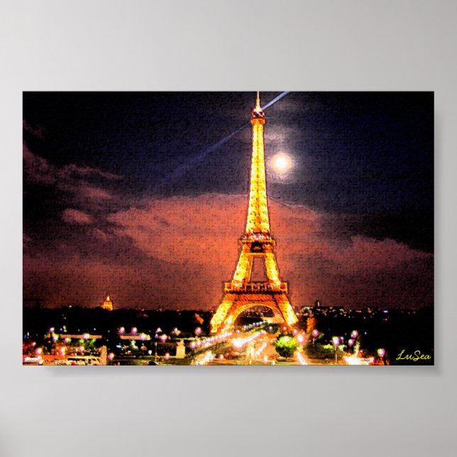 Paris at Night Poster (Front)