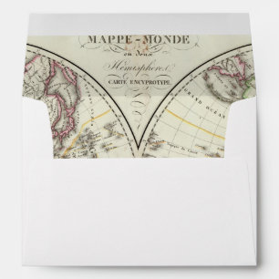 Paris Atlas Map Envelope
