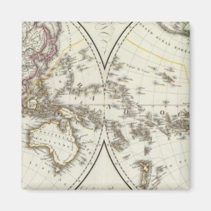 Paris Atlas Map Magnet
