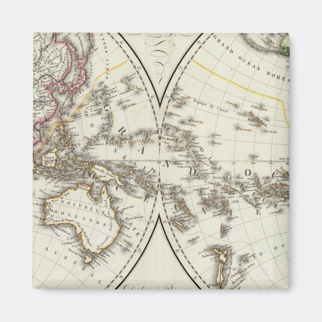 Paris Atlas Map Magnet (Front)
