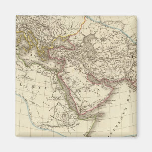 Paris atlas map magnet