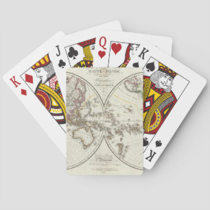 Paris Atlas Map Playing Cards