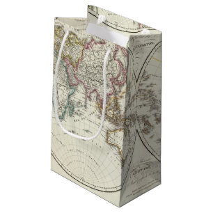 Paris Atlas Map Small Gift Bag