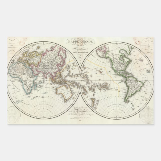 Paris Atlas Map Sticker (Front)