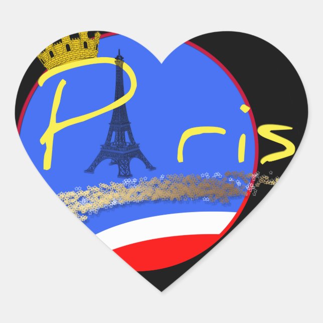 Paris avec Sticker Crown Heart (Devant)