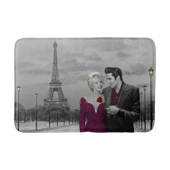Paris B&W 2 Bath Mat (Front)