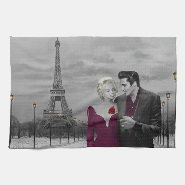 Paris B&W 2 Kitchen Towel (Horizontal)