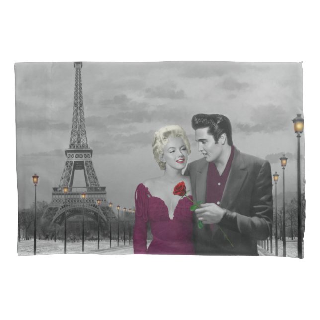 Paris B&W 2 Pillowcase (Front-Left)