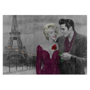 Paris B&W Cutting Board