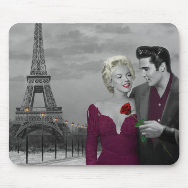 Paris B&W Mouse Pad (Front)