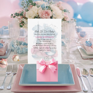 Paris Baby Shower Eiffel Tower Gender Neutral  Invitation