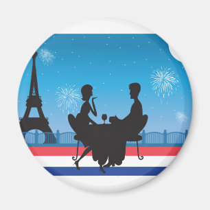 Paris Background Magnet