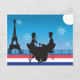 Paris Background Postcard