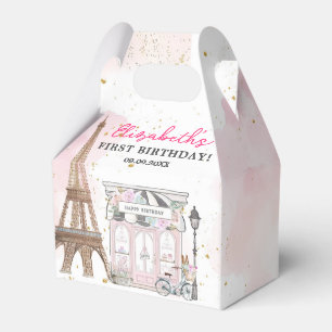 Paris Birthday Parisian Cafe Tea Party Birthday Favor Box