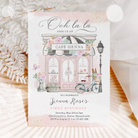 Paris Birthday Parisian Cafe Tea Party Birthday 