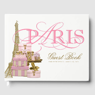 Paris Birthday Party Guest Books