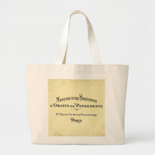 Paris Biz Card Large Tote Bag