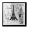 Paris Black & White Eiffel Tower Street Scene