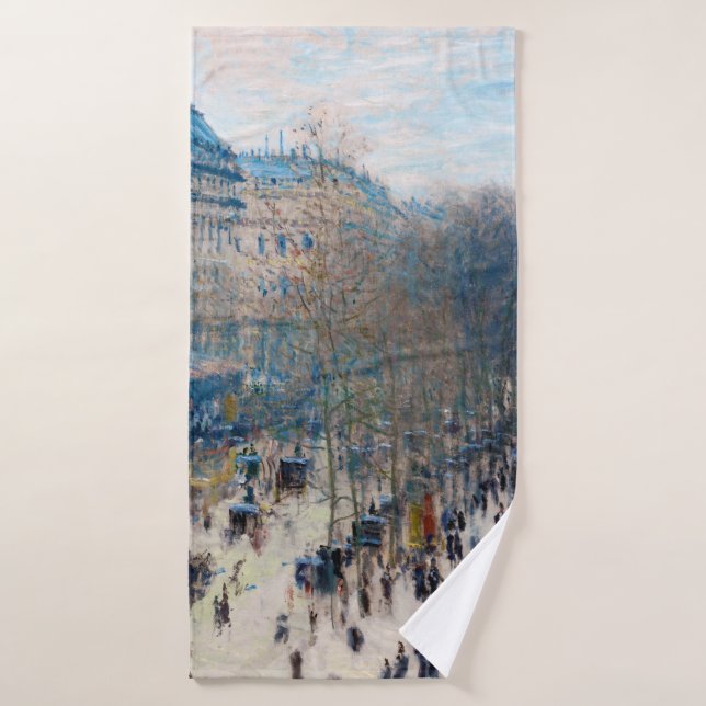Paris Boulevard, Claude Monet (Serviette de bain)