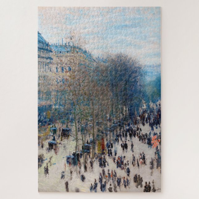Paris Boulevard, Claude Monet Jigsaw Puzzle (Vertical)