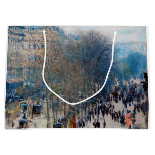 Paris Boulevard, Claude Monet Large Gift Bag
