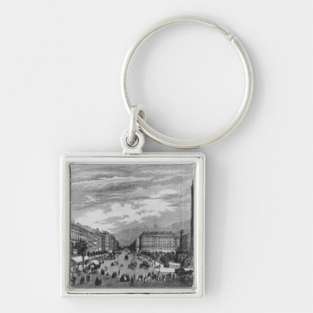 Paris, Boulevard de Sebastopol Keychain (Front)