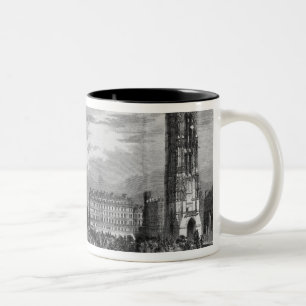 Paris, Boulevard de Sebastopol Two-Tone Coffee Mug