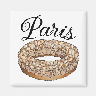 Paris Brest Choux Pastry French Patisserie France Magnet