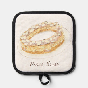 Paris-Brest watercolor Pot Holder