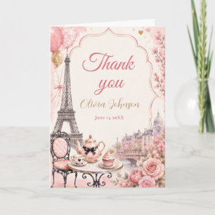 Paris Bridal Shower Thank You Card