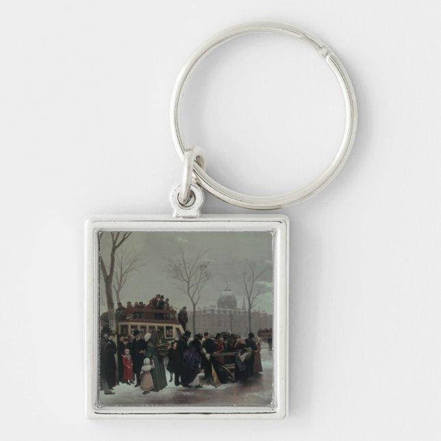 Paris Bus Accident Keychain (Front)