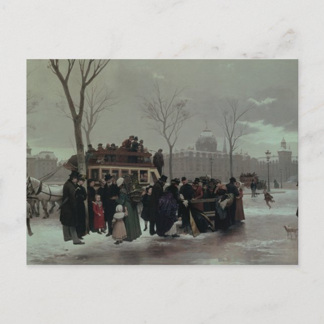 Paris Bus Accident Postcard (Front)
