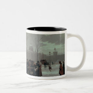 Paris Bus Accident Two-Tone Coffee Mug