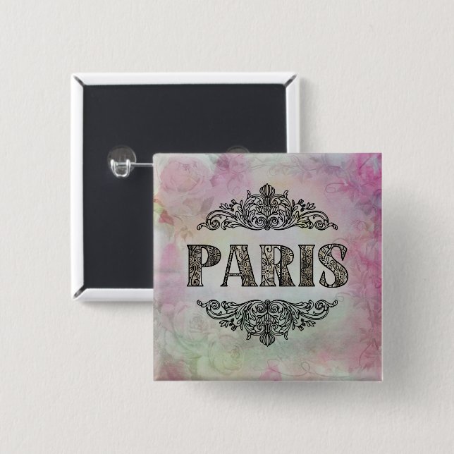 Paris Button (Front & Back)